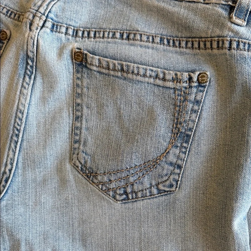 Canyon River Blues Petite 12P Light Wash Straight Leg Jeans Classic Fit